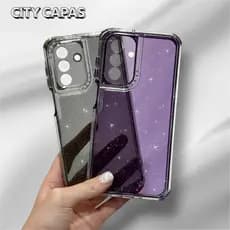 City Capas - Capinha com Glitter Galaxy S25 S24 FE PLUS ULTRA Proteção Anti-impacto Premium Luxuosa