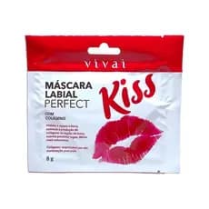 KIT x2 ou x3 Máscara Labial Perfect Kiss VIVAI máscara para boca com colágeno