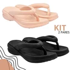 Kit Tamanco Nuvem Feminino Macio Leve Confortável