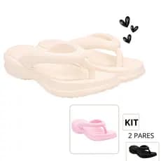 Kit Tamanco Feminino Nuvem Confortável Macio Verão Leve