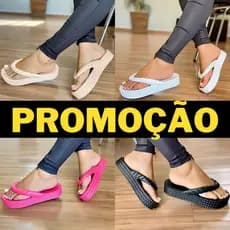 Sandália Chinelo 3 Tiras Plataforma Nuvem Feminino Trançado Confortável Melzinha