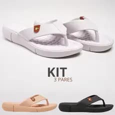 Combo 1 2 e 3 Pares Tamanco Feminino Modal Macio Leve