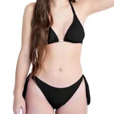 Biquíni Juvenil Cortininha Sem Bojo Calcinha Amarrar Ajustável Forrado Moda Praia Verão