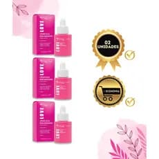 Kit 3 Séruns Faciais Rosa Mosqueta Max Love 30ml Cada – Hidratação, Nutrição e Regeneração da Pele