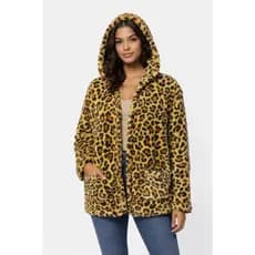 Casaco Teddy Femenina Com Capuz E Bolso Pra Inverno