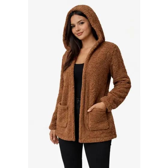 Casaco  Teddy De Pelinho Casaco Feminina Invierno E Frio