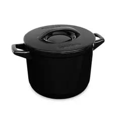 Panela de Cerâmica Ceraflame Alta Duo+ 24Cm 7 Litros - Preto