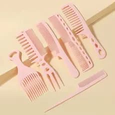 Kit 6 Pentes Profissionais para Crespos e Cacheados