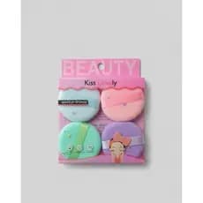 Kit 4 Esponjas de Maquiagem Kiss Lovely – Macias e Práticas