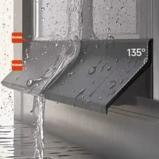 Barra de Bloqueio de Água para Janela de Casa, 1/2/5m, Deslizante, Chuva, Varanda, Isolamento, À Prova de Vento, 0047