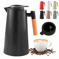Garrafa Térmica de água / Café 1 Litro Com Termômetro Led Para Chás Fi