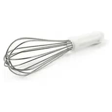 Batedor Fouet Inox Profissional 30cm Branco Fue Creme Clara Bolo Massa