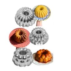 Kit 3 Formas Suiça Decorada Bolo Pudim 18 cm Caparroz