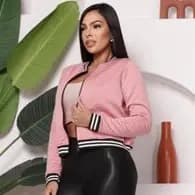 Blusa Abrigo de Frio  Jaquetinha BOMBER Casaco Feminina  tendecia um