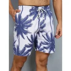 Bermudas Masculinas Mauricinho Shorts Seca Rápido Surf Estampada Praia Tactel Masculina Adulto