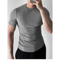 Camiseta canelada masculina estilo Americano..MODELO AJUSTE FINO Dia dos Pais