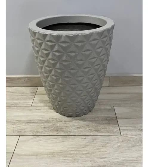 Vaso de Planta Decorativo Reciclável em Polietileno- Coluna Berlian Gold P - A76