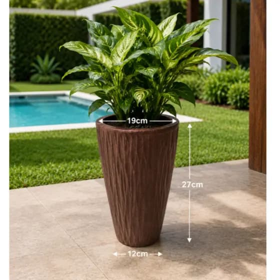Vaso para Plantas em Polietileno- Coluna horizontal P-136