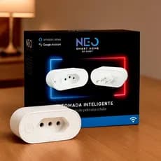 Kit 1 ou 5 Tomada Inteligente Wi-fi 2.4 GHz 110v/220v Bivolt Branco Cod: 291990617 Neo Avant