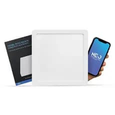 Painel led Plafon Smart Inteligente Wifi 2.4 GHz 18w 24w 2700k a 6500k Alexa google Bivolt Neo Avant