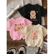 Kit 3 Tshirt Infantil Feminina Menina Moda Casual Algodão Premium Estilo Minimalista