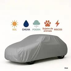 Capa De Cobrir Carro Forrada Impermeável Proteção Contra Sol Chuva Poeira E Riscos