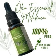 Óleo Essencial de Melaleuca Conta gotas 30ML Contra Acnes e Micoses