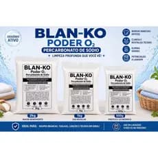 Percarbonato de Sódio 1kg 2kg E 3kg - Clareador e Tira Manchas para Roupas Brancas e Coloridas