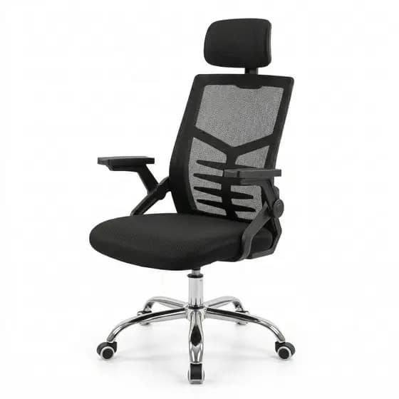 Cadeira Escritório Ergonômica com Laudo NR17 Mesh Apoio Lombar e Cabeça