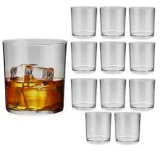12 Copos de Whisky 290ml Acrilico Cristalino Premium