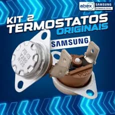 Kit Termostatos Erro HE2 Lava E Seca Samsung Operacional E Segurança WD10M WD11M Com NF Original