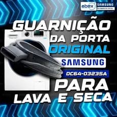 Borracha Da Porta Lava Seca Samsung WD6000 WD4000 WD10M44530W WD90M WD85M WD11M DC64-03235 Original