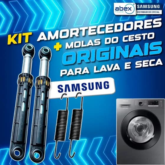 Amortecedor E Molas Cesto Lava E Seca Samsung WD90M44 WD10M44 WD106UHS WD11K64 DC66-00421B Original