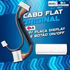Cabo Placa Display Ar Condicionado LG S4NQ09WA51A USNQ092WSA Com 3 Conectores EAD60714618 Original