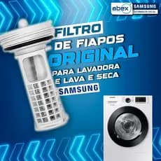 Filtro Fiapos Para Lavadora E Lava E Seca Samsung WD0854 WD10J WW11J WD106U DC97-15695A Original