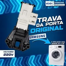 Trava Porta Lavadora Lava E Seca Samsung 220v WD10M WD11M WD103 WD106 WD8854 DC64-01538A Original