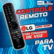 Controle Tv LG Smart Magic MR22GA 50NANO80 55QNED86 Voz Mouse Com Netflix Amazon Disney Original