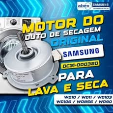 Motor Duto Secagem Lava E Seca Samsung DC31-00032D WD8854 WD106 WD0854 WD10J WD106U WD103U Original