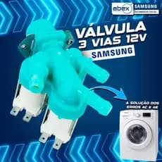 Válvula 3 Vias Lava Seca Samsung 12V WD11T WD13T Original