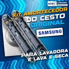 Kit 2 Amortecedor Lava E Seca Lavadora Samsung 8 9 10 11 Kg WD11M WD11J WD10M DC66-00421B Original