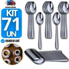 Talheres Inox para Sobremesa - Ideal para Casamentos e Buffets