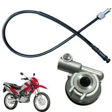Cabo De Velocimetro + Engrenagem Caracol Nxr 150 Bros Esd Flex Mix 2006 Até 2012