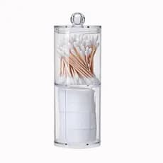 Porta Pote Organizador Algodão E Cotonetes Acrílico