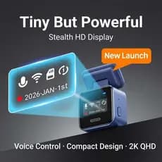 2K MINI Câmeras Para Carro DVR Minúsculo Traço Cam 24 Estacionamento Gravador De Vídeo Automático WiFi APP Controle Voz