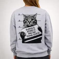 Blusa De Frio De Moletom Feminina Estampada Blusa de Moletom Premium Envio imediato
