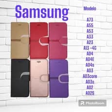 Capa Carteira compatível Samsung A73 A55 A53 A33 A23 A13 -4G A04 A04E A04S A03 A03core A03S A02
