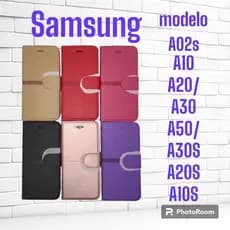 Capa Carteira filp cover Couro Sintetico compatível Samsung  A10 A20/A30 A50/A30S A20S A10S A02S