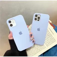 CAPA CASE SILICONE AZUL BEBÊ AVELUDADA CAPINHA AVELUDADA POR DENTRO PARA IPHONE XR/11/12/13/14/15/16