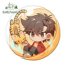 EARLFAMILY Adesivos De Carro Fofos Hajime No Ippo Desenhos Animados Engraçados Oclusão Scratch Campervan Prancha De Surf