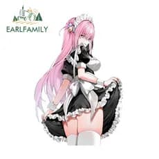 EARLFAMILY 13cm Anime Bocchi The Rock Adesivos De Carro Gotou Hitori Bonito Protetor Solar RV Prancha De Surf Motoclet